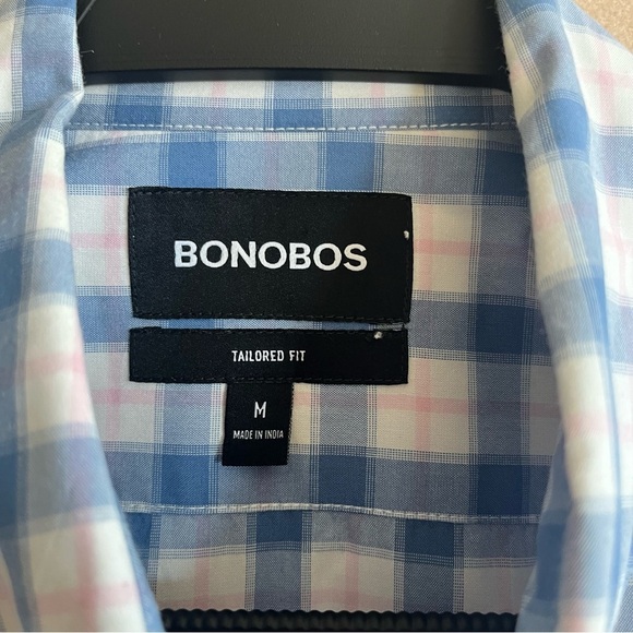 Bonobos NEW Tailored Fit Rooney Plaid Washed Button Down Shirt Size M - Picture 4 of 14